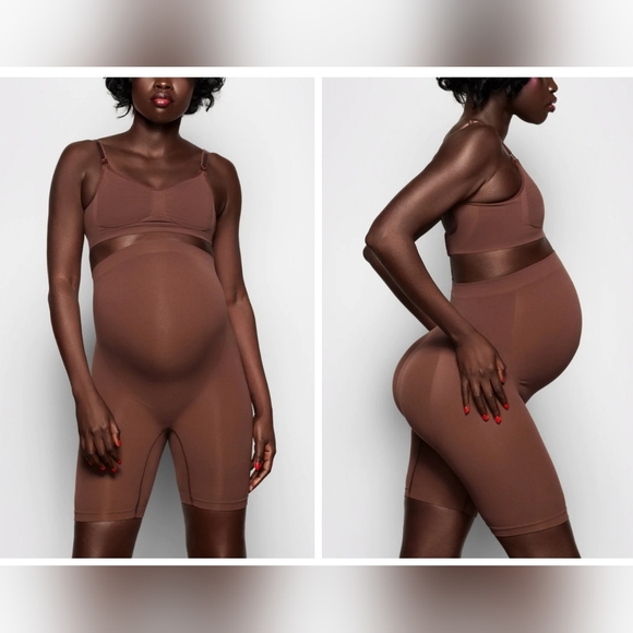 SKIMS Other - SKIMS MATERNITY SCULPTING SHORT MID THIGH/ NWOT/ COCOA/ L/XL